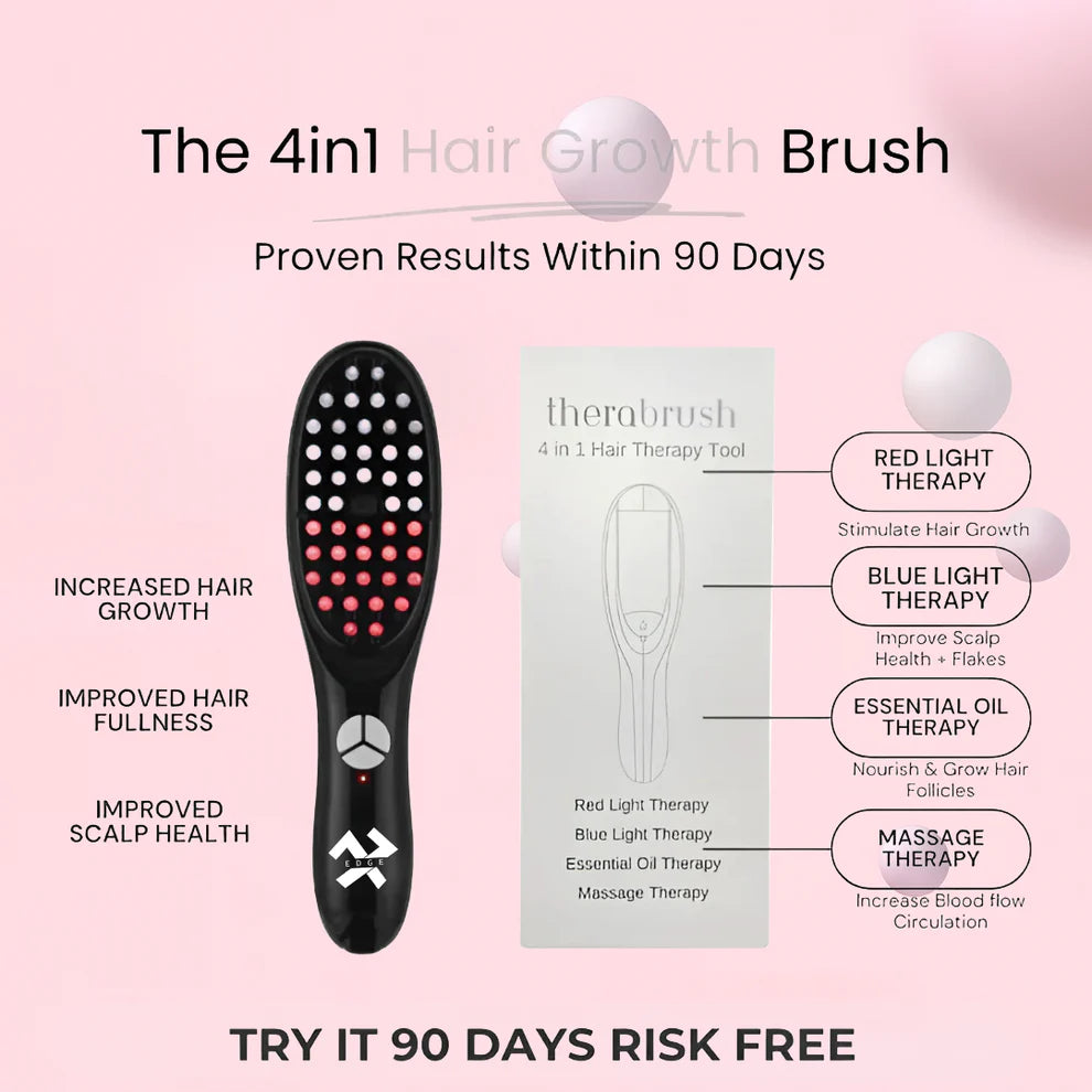 4in1 Therapy brush with Steam & Vibration for hair growth