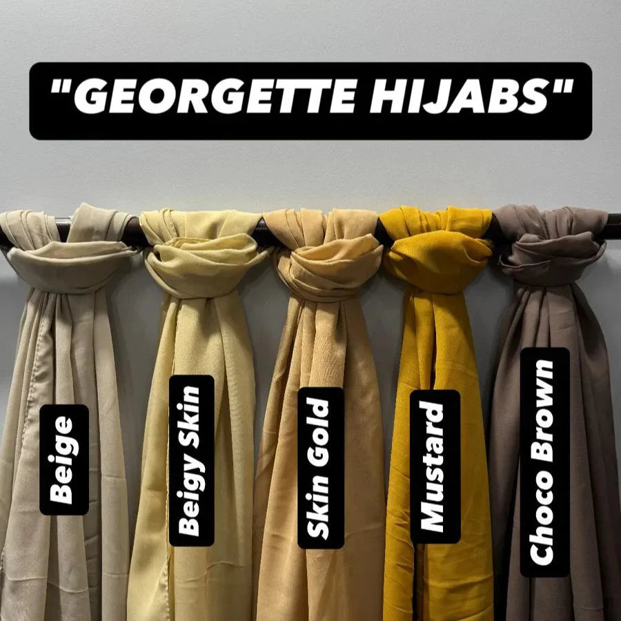 Georgette Hijab_pack of 6