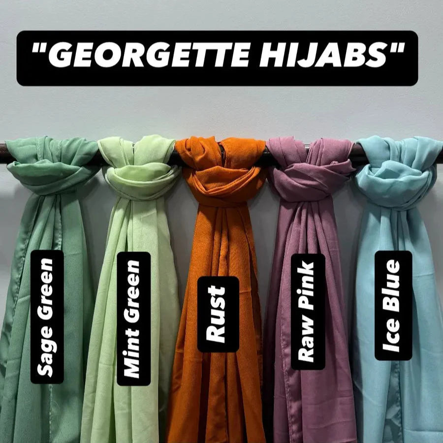 Georgette Hijab_pack of 6