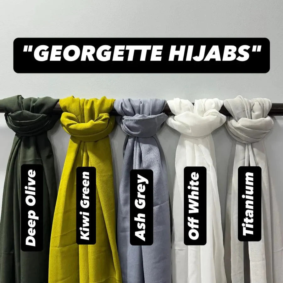 Georgette Hijab_pack of 6
