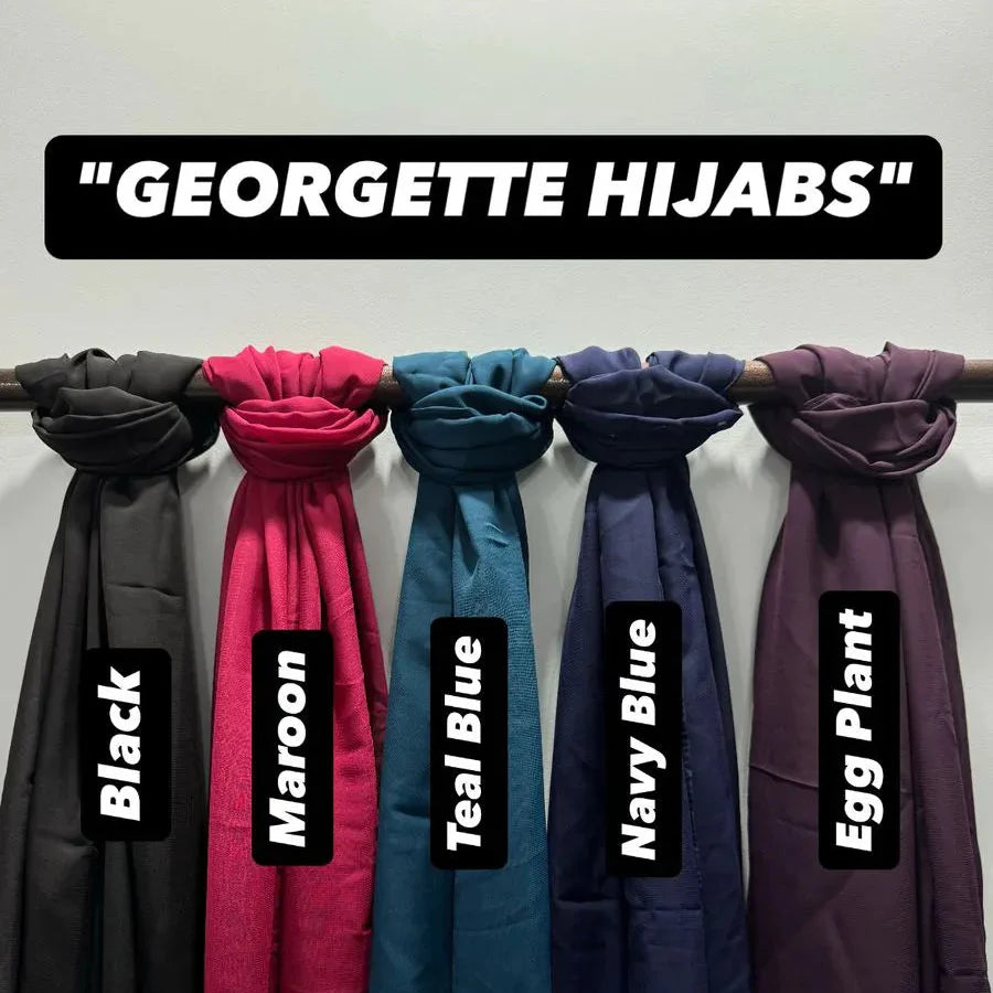 Georgette Hijab_pack of 6