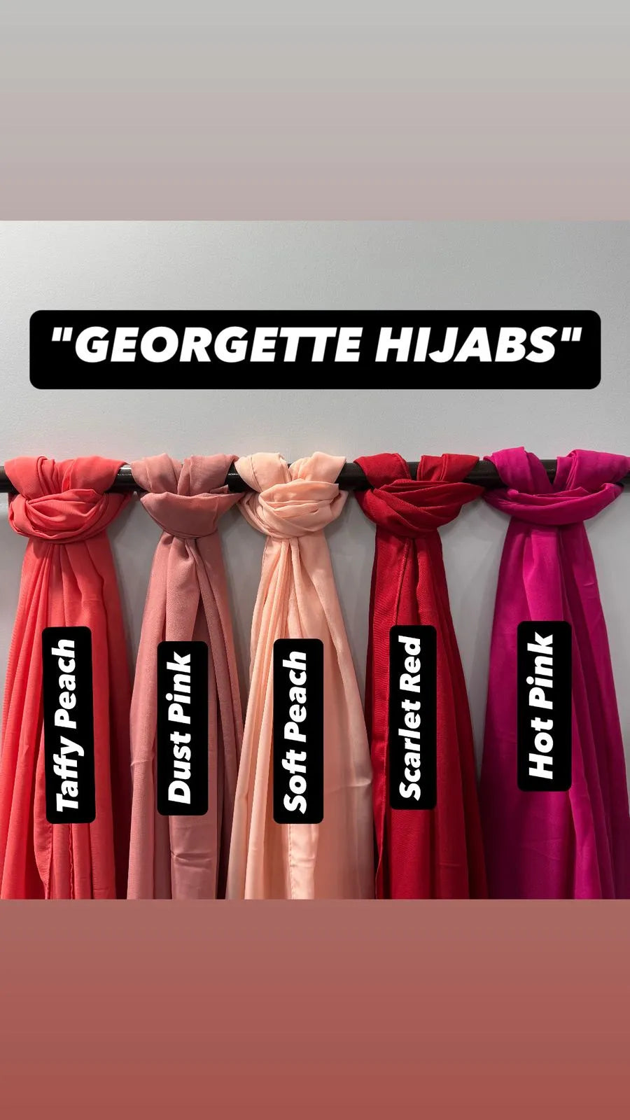 Georgette Hijab_pack of 6