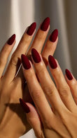 Matte Mehron Almond Shape Nails