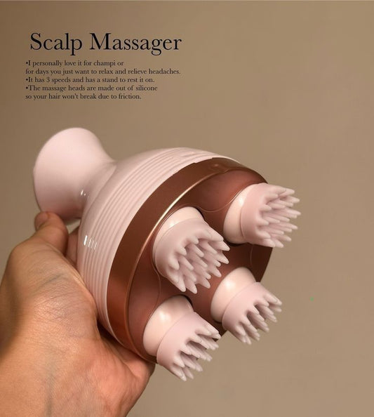 Electric Head Massager for hair gowth/ Wireless Scalp Massager